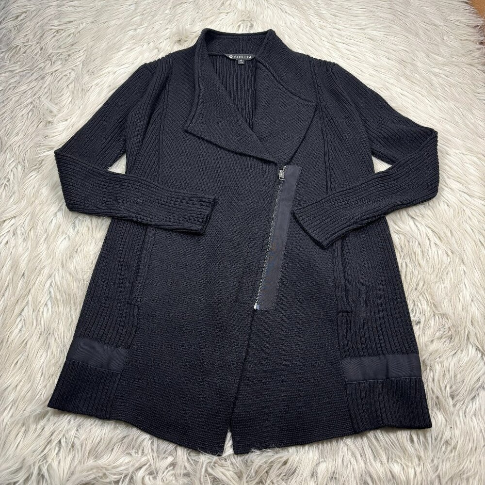 Athleta Sentinel‎ Sweater / Moto Wrap Jacket